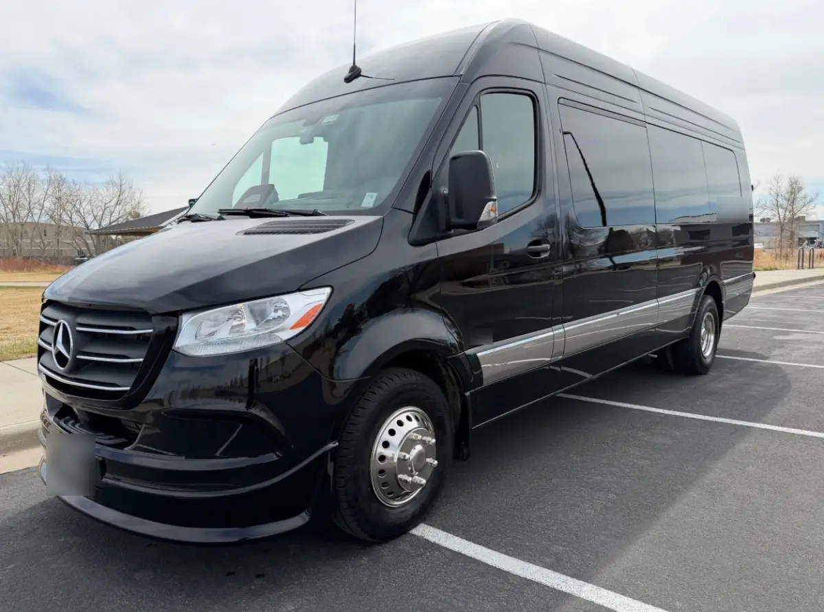 Golden 13 passenger black executive Sprinter