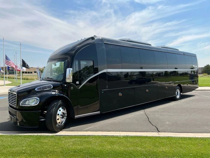 Black coach bus – Golden limo service