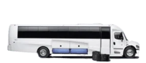 Golden 57 passenger motor coach charter bus